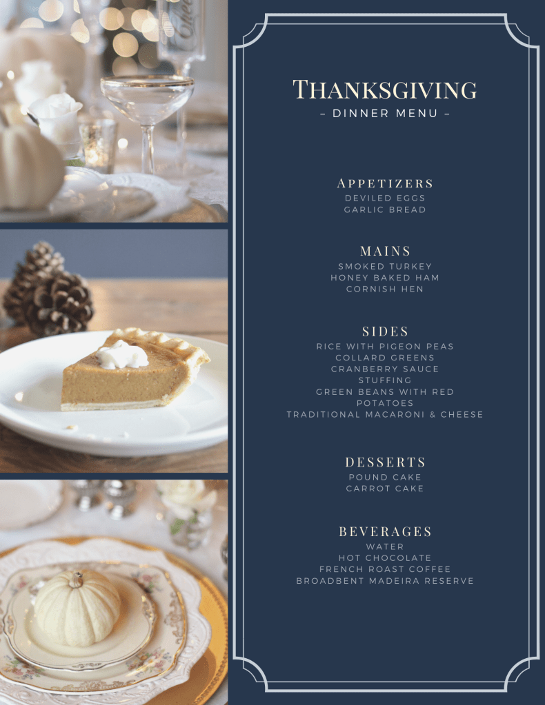 How to Prepare for Your Thanksgiving Dinner; thanksgiving menu